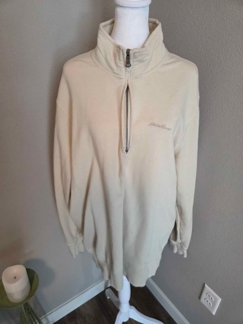 Eddie Bauer mens quarter zip size XL